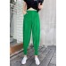 Women Green Chiffon lantern Summer Pants