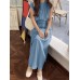 Textured Stand Collar Sleeveless Maxi Dress With Belt