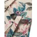 Flower Print Knotted Pocket Button Short Sleeve Lapel Dress